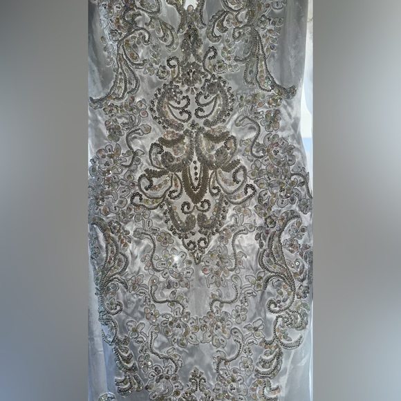 COPY - Vintage classy extremely gorgeous sparkly wedding dress size m - Picture 3 of 17